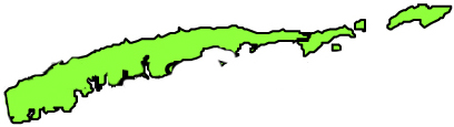 Mapa del municipio de José Santos Guardiola, Islas de la Bahia 
